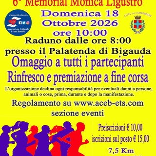 Camporosso, torna la StraCamporosso: il 18 ottobre la nona edizione e il 6° Memorial Monica Ligustro