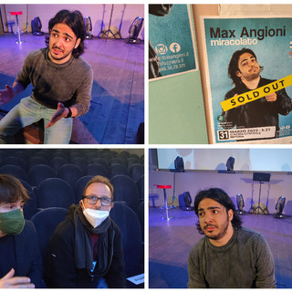 Parte stasera da Imperia il tour nazionale di Max Angioni. “La coda in autostrada? È così bella la Liguria che l’avrei creata io” (foto e video)