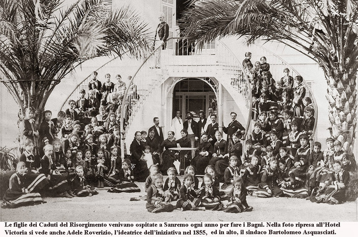 Quando le figlie dei caduti del militari venivano al mare a Sanremo