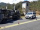 Incidente sulla Statale 28, furgone si ribalta all'altezza della galleria di Cesio (foto)