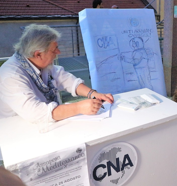 Prosegue il tour di Tiziano Riverso: domani giovedì vignette in diretta al mercato annonario di Sanremo