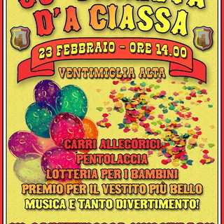 Ventimiglia: domenica prossima nel centro storico si svolge la 35a edizione del 'Carlevà d'a Ciassa'