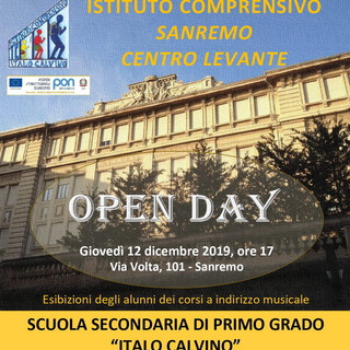 Sanremo: il 12 dicembre, presentazione offerta formativa alla Scuola Secondaria di primo grado 'Italo Calvino'