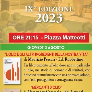 Riva Ligure: giovedì 3 agosto Maurizio Pescari, Franco Roi e Alessandro Carassale ospiti di Sale in Zucca Riva Ligure: giovedì 3 agosto Maurizio Pescari, Franco Roi e Alessandro Carassale ospiti di Sale in Zucca