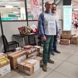 Vallecrosia, ripresa l'attività del Banco Alimentare dell'associazione Bethel (foto)