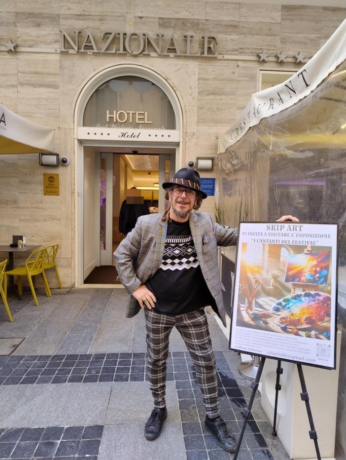 'I cantanti del Festival', le tele del ventimigliese Salvatore Goffredo in esposizione a Sanremo (Foto) 'I cantanti del Festival', le tele del ventimigliese Salvatore Goffredo in esposizione a Sanremo (Foto)