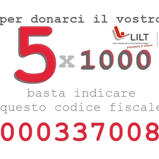 Solidarietà: l’appello della sezione provinciale di Imperia-Sanremo della LILT per il 5 per mille dell'Irpef