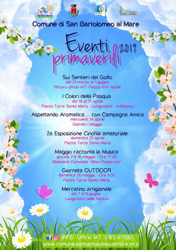 Eventi primaverili, San Bartolomeo al Mare si prepara. Clara e Gigi Padovani protagonisti a Pasquetta