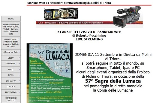 Oggi pomeriggio, diretta streaming per la 57ª Corsa delle Lumache di Molini di Triora