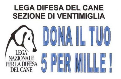 Ventimiglia: il canile chiede ai cittadini di destinare il 5 per mille alla Lega per la Difesa del Cane