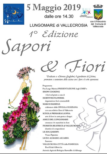 Vallecrosia domenica 5 maggio la prima edizione di "Sapori e Fiori" Vallecrosia domenica 5 maggio la prima edizione di "Sapori e Fiori"
