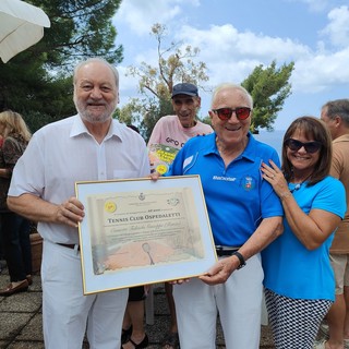 Sessant'anni per il Tennis club di Ospedaletti, cerimonia per ringraziare gli storici fondatori (Foto)