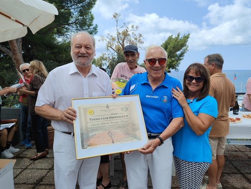Sessant'anni per il Tennis club di Ospedaletti, cerimonia per ringraziare gli storici fondatori (Foto)