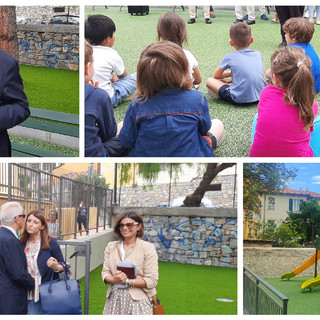 Imperia, inaugurati i nuovi giochi per bambini: largo Acquarone diventa un parco (foto e video) Imperia, inaugurati i nuovi giochi per bambini: largo Acquarone diventa un parco (foto e video)