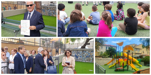 Imperia, inaugurati i nuovi giochi per bambini: largo Acquarone diventa un parco (foto e video) Imperia, inaugurati i nuovi giochi per bambini: largo Acquarone diventa un parco (foto e video)