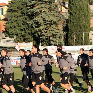 Imperia: allo stadio Ciccione è in corso il primo allenamento del Siena Calcio