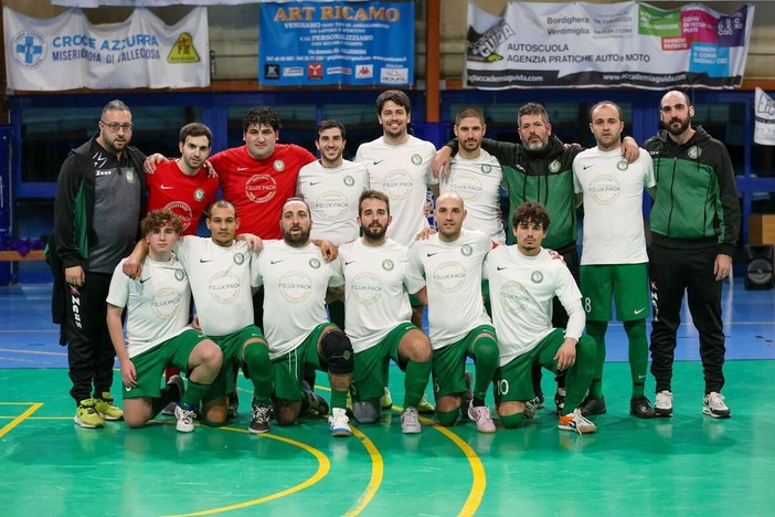 Calcio a 5 Serie C, l'Airole chiude al terzo posto il girone d'andata dopo la pirotecnica vittoria sulla Carlin's Boys