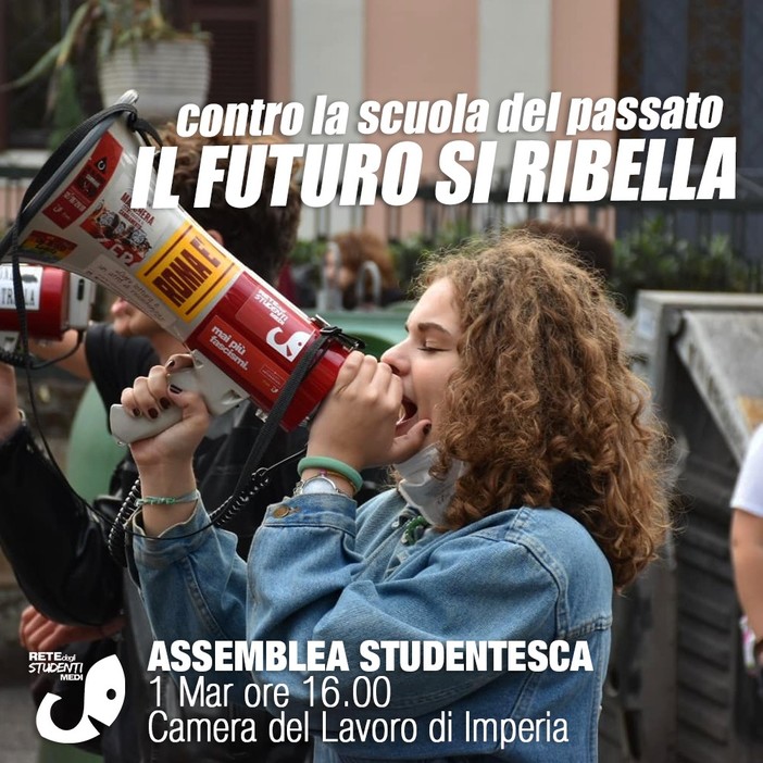 “Contro la scuola del passato il futuro si ribella”, doppia assemblea per gli studenti di Sanremo e Imperia “Contro la scuola del passato il futuro si ribella”, doppia assemblea per gli studenti di Sanremo e Imperia
