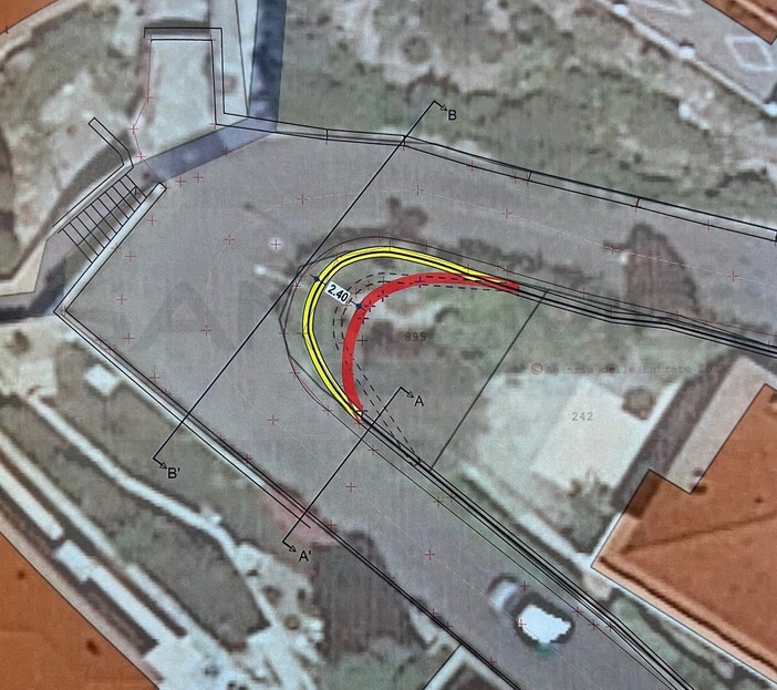 Bordighera: ampliamento del tornante di via Coggiola, procede l'iter del progetto esecutivo da 100mila euro