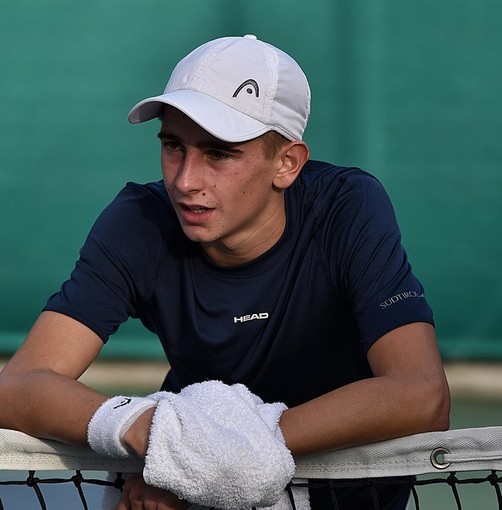 Il giovane tennista sanremese Matteo Arnaldi, pronto per l'Australian Open Juniores a Melbourne