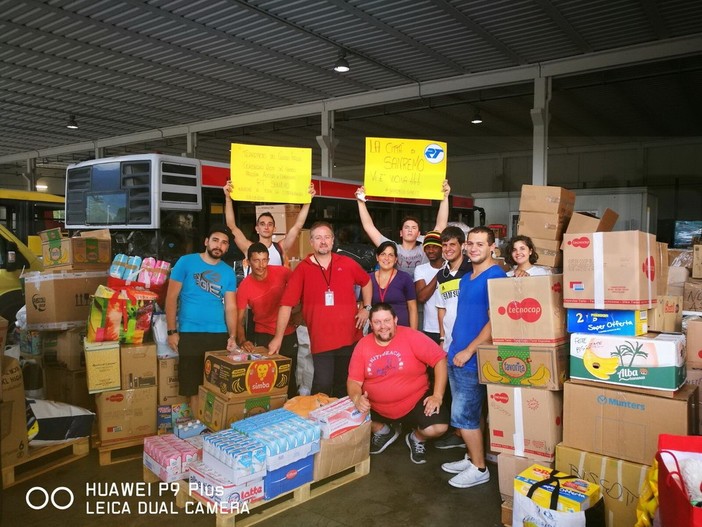 Arrivati a Rieti i generi di prima necessità donati da Sanremo su iniziativa dei dipendenti della Rt (Foto)