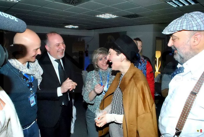#Festival 2015: Arisa ha visitato oggi 'Casa Sanremo', in particolare la lounge dedicata alla Basilicata