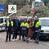 Bordighera, l'associazione BordiEventi consegna il ricavato della vendita dei calendari alla Protezione civile