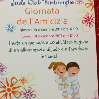 Appuntamento domani con la prima 'Giornata dell’Amicizia' allo Judo Club Ventimiglia Appuntamento domani con la prima 'Giornata dell’Amicizia' allo Judo Club Ventimiglia