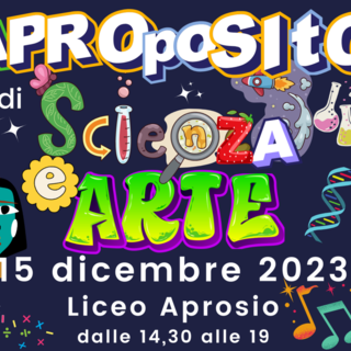 Ventimiglia: Arte e Scienza al liceo 'Aprosio' con un ricco programma di attività, laboratori, esperimenti scientifici Ventimiglia: Arte e Scienza al liceo 'Aprosio' con un ricco programma di attività, laboratori, esperimenti scientifici