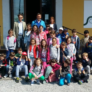 Sanremo: 'lezione' sulla pista ciclabile, gli scolari di Verezzo eleggono Argirò 'Superman della pista' Sanremo: 'lezione' sulla pista ciclabile, gli scolari di Verezzo eleggono Argirò 'Superman della pista'