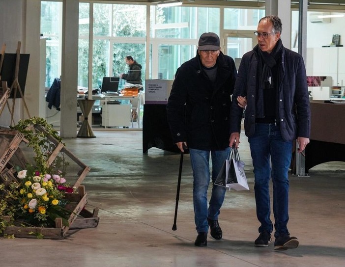 Il sindaco Alberto Biancheri con il papà Antonio Il sindaco Alberto Biancheri con il papà Antonio