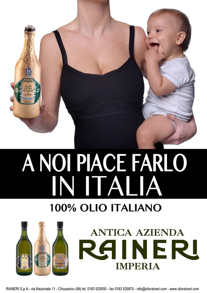 'A Noi piace farlo in Italia', al via la campagna pubblicitaria 2013 dell'azienda olearia Raineri
