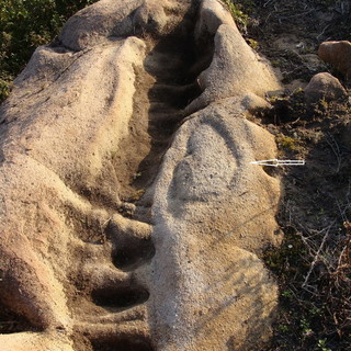 Vallebona località San Bernardo: scoperto un masso altare sacrificale e la schematizzazione di un volto Vallebona località San Bernardo: scoperto un masso altare sacrificale e la schematizzazione di un volto