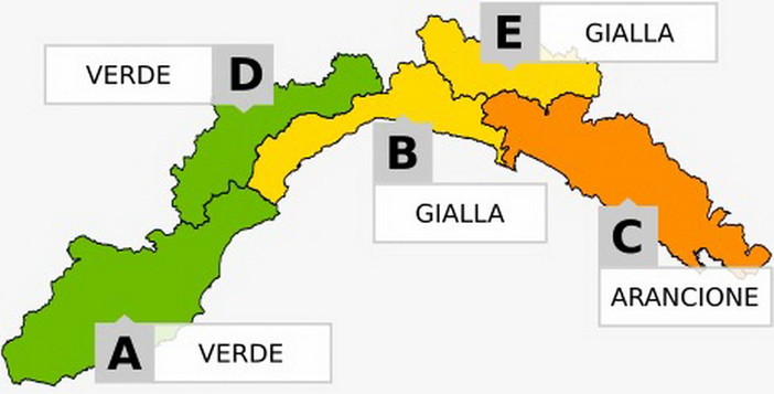 Maltempo: da mezzanotte nuova allerta meteo ma anche questa volta per il centro-levante, escluso l'imperiese Maltempo: da mezzanotte nuova allerta meteo ma anche questa volta per il centro-levante, escluso l'imperiese