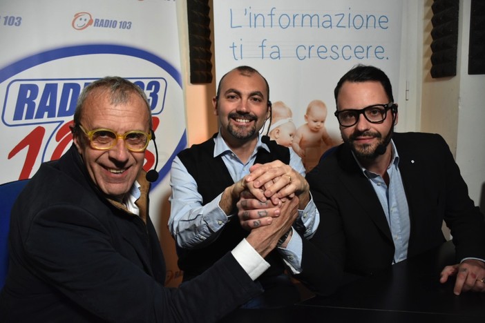 Giorgio Tubere e Fabio Mauro con Federico Marchi