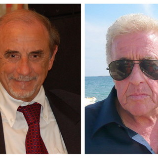 Da sinistra, il sindaco di Diano Marina Angelo Basso e Francesco Zunino