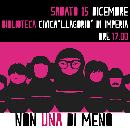 Imperia: sabato prossimo alla biblioteca 'Lagorio' assemblea pubblica per dire no al Ddl Pillon Imperia: sabato prossimo alla biblioteca 'Lagorio' assemblea pubblica per dire no al Ddl Pillon