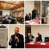 Ventimiglia, fede e speranza: chiesa e biblioteca gremite per il cardinale Angelo Bagnasco (Foto e video)