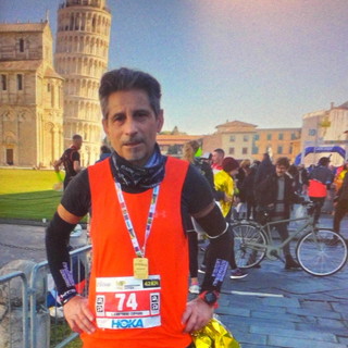 Il ventimigliese Antonino Cuffaro ha partecipato alla 22a edizione della 'Cetilar Pisa Marathon'