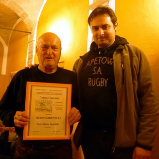 L'Imperatore della Magna Romagna Pierino Brunelli diventa 'Sostenitore Speciale' dell'AWF Arma-Sanremo