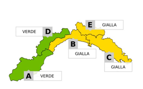 Liguria, torna il maltempo: allerta gialla per temporali sul centro-levante, Imperiese in verde