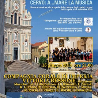 Cervo: quarto appuntamento con 'A...mare la Musica', a esibirsi la Compagnia Corale di Imperia Cervo: quarto appuntamento con 'A...mare la Musica', a esibirsi la Compagnia Corale di Imperia