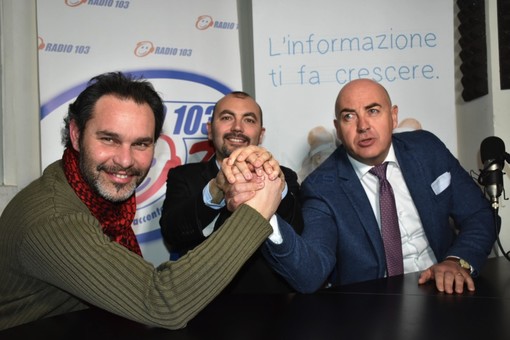 Fabio Ormea e Alberto Pezzini con Federico Marchi Fabio Ormea e Alberto Pezzini con Federico Marchi