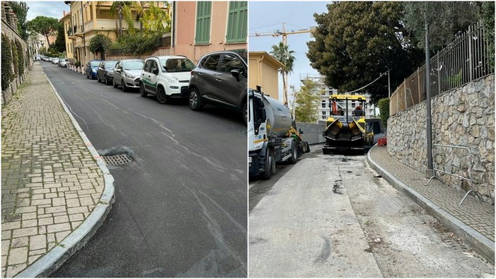 Asfalti a Bordighera, il sindaco Ingenito: "Dal 2018 ad oggi investiti oltre 1 milione e 200mila euro" (Foto)