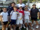 Andreas Seppi con i giovani della 'Pigato Academy'