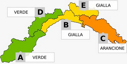 Maltempo: da mezzanotte nuova allerta meteo ma anche questa volta per il centro-levante, escluso l'imperiese Maltempo: da mezzanotte nuova allerta meteo ma anche questa volta per il centro-levante, escluso l'imperiese