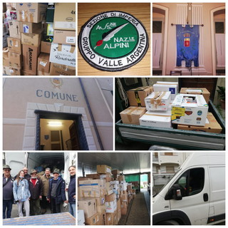 Badalucco: partiti gli aiuti umanitari per l’Ucraina, tanta solidarietà anche dalla valle Argentina (Foto)