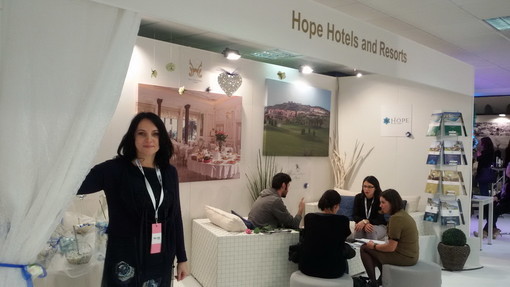 Il guppo 'Hope Hotels e Resorts' presenta le sue tre strutture a quattro stelle al 'Salone degli Sposi', visitabile oggi al Palafiori di Sanremo