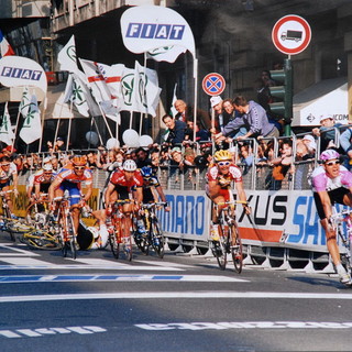 L'arrivo della Milano-Sanremo 1997