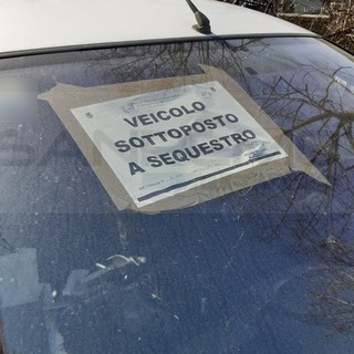 Isolabona: auto senza assicurazione, multato il proprietario e mezzo sequestrato dalla Polizia Provinciale (Foto)